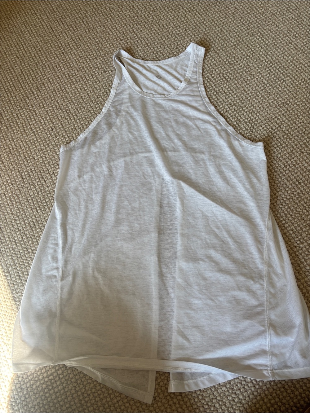 Lululemon White Women's Racerback Tank Top - Casual Everyday